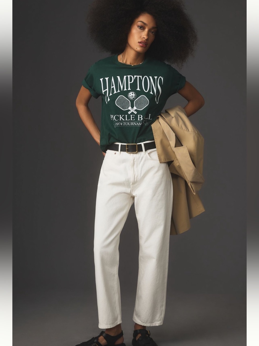 Agolde 90’s Cropped Straight Jeans in Off-White